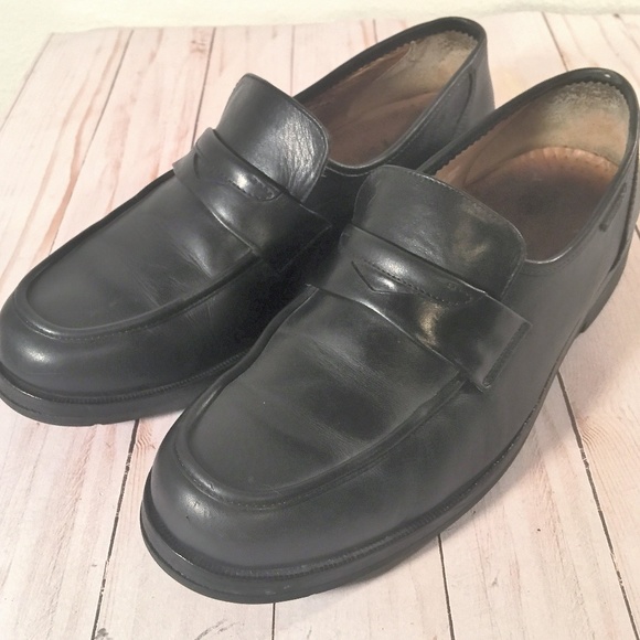 Mephisto black leather penny loafers casual shoes main image 7